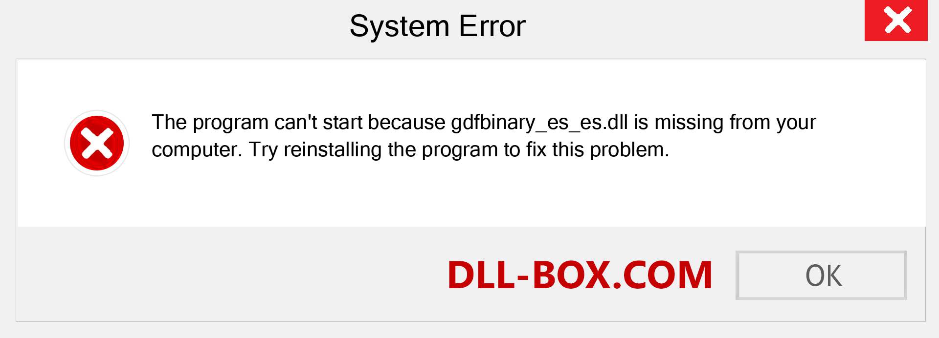  gdfbinary_es_es.dll file is missing?. Download for Windows 7, 8, 10 - Fix  gdfbinary_es_es dll Missing Error on Windows, photos, images